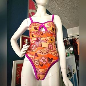 Solstice Intimates Natural Shroom Cheeky One Piece Swimsuit XS